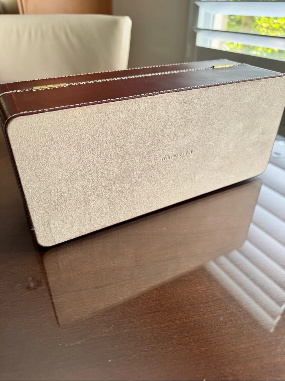 Mark and Graham CLASSIC LEATHER TOP STITCH WATCH BOX